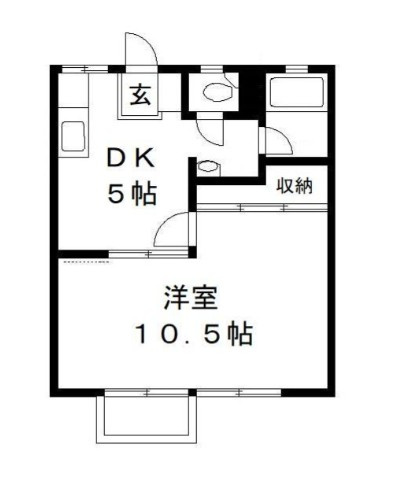 成田市寺台のアパートの間取り