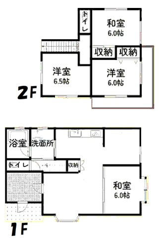 茂原市町保　中古戸建の間取り|図面と現況に相違がある場合、現況を優先致します。