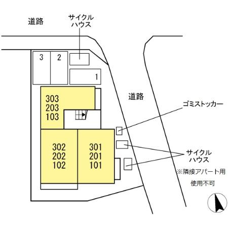 クッカケトの区画図