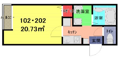メゾンプランドール一ノ割の間取り