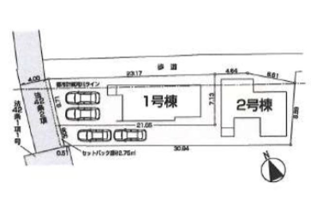 八王子市　川口町　新築一戸建て　７期の区画図|～全2棟の新しいコミュニティーが誕生～
