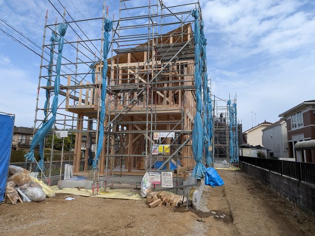 八王子市　川口町　新築一戸建て　７期の外観|～控除や減税で優遇の長期優良住宅　並列2台駐車可能～