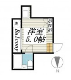 フラット中野の間取り