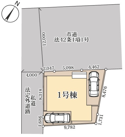 市原市北国分寺台２丁目第２の区画図