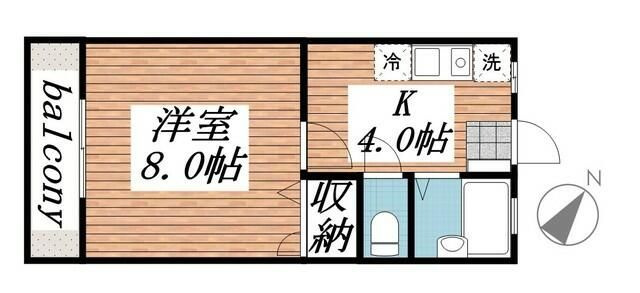 ハイツオズワルドⅠの間取り