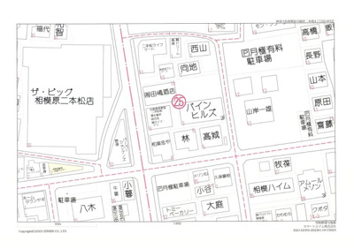【地図】 | 新築　JR相模線　上溝駅　 | 会社　駐車場　ご案内　奥から2台