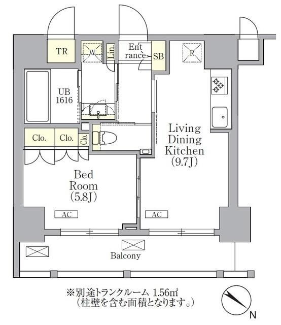 ＯＲＳＵＳ　三ノ輪の間取り