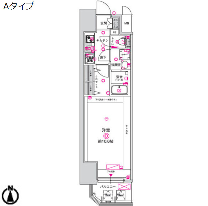 CREST TAPP金山の間取り
