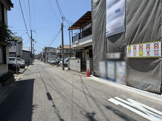 明石市材木町新築戸建の前面道路含む現地写真|2026年07月19日撮影