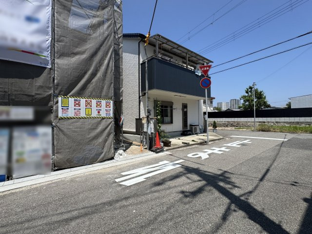 明石市材木町新築戸建の前面道路含む現地写真|2026年07月19日撮影