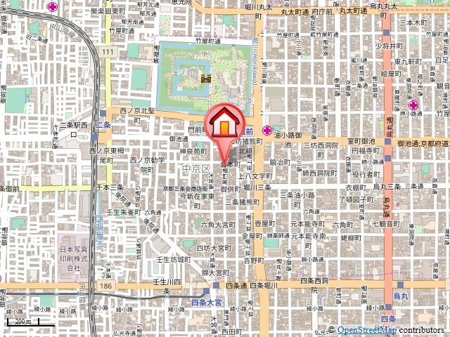 シャーメゾン二条城の地図