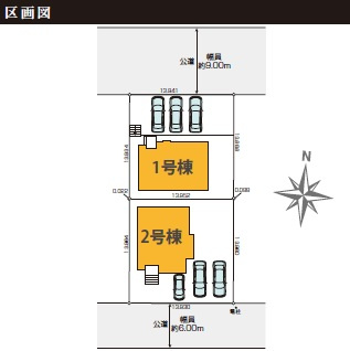 佐倉市八幡台３丁目６期の区画図