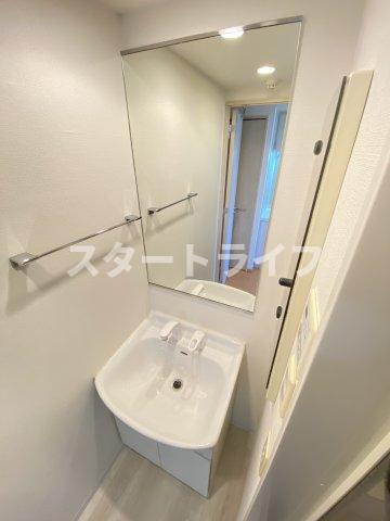 大阪市東淀川区西淡路２丁目の賃貸マンションの洗面所