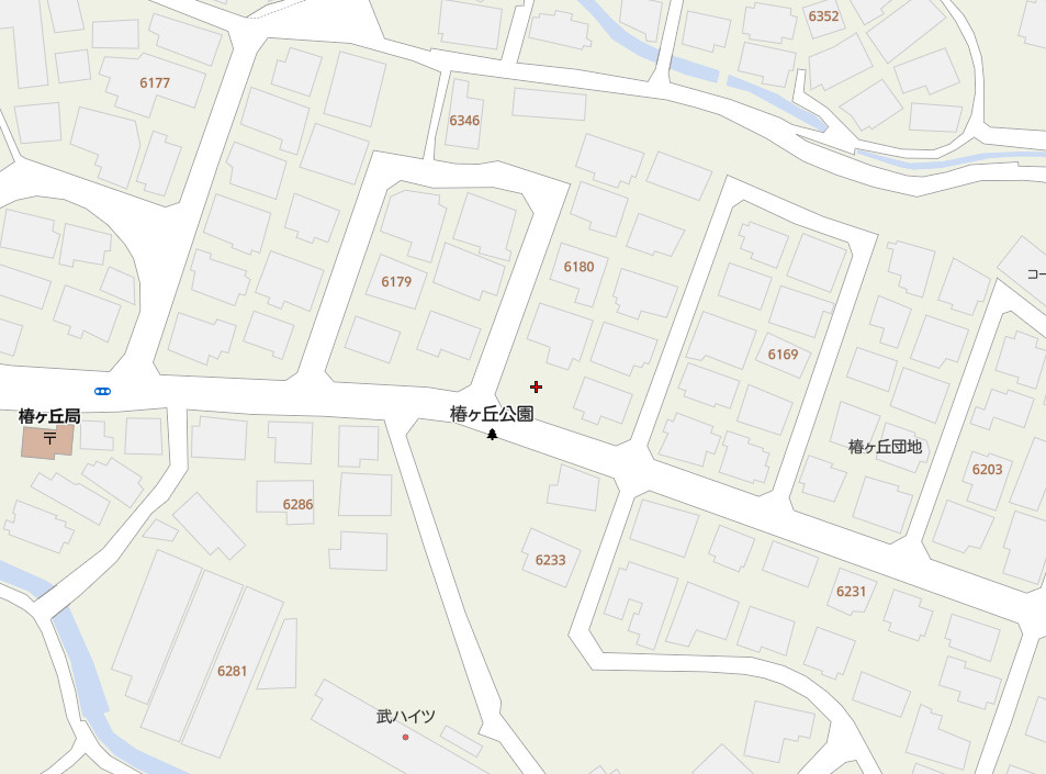 黒髪町土地の地図