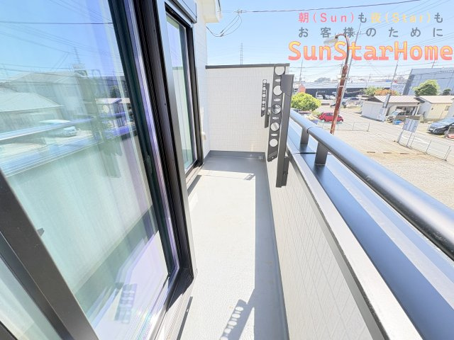 【サンスターホーム】青梅市新町5丁目　新築D号棟のバルコニー