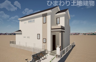 【外観】 | 海老名市大谷南3丁目  1号棟 2期 | イメージパース（完成時に現況と異なる場合は現況優先となります）