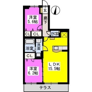 ラフィーネ【10,000円キャッシュバック対象物件】の間取り