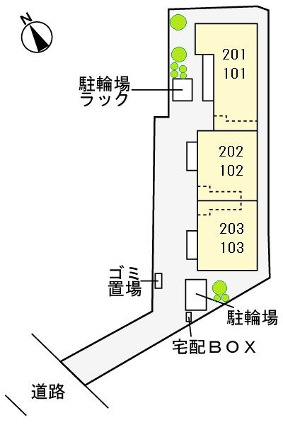 リュウ　ドゥ　デタントの駐車場