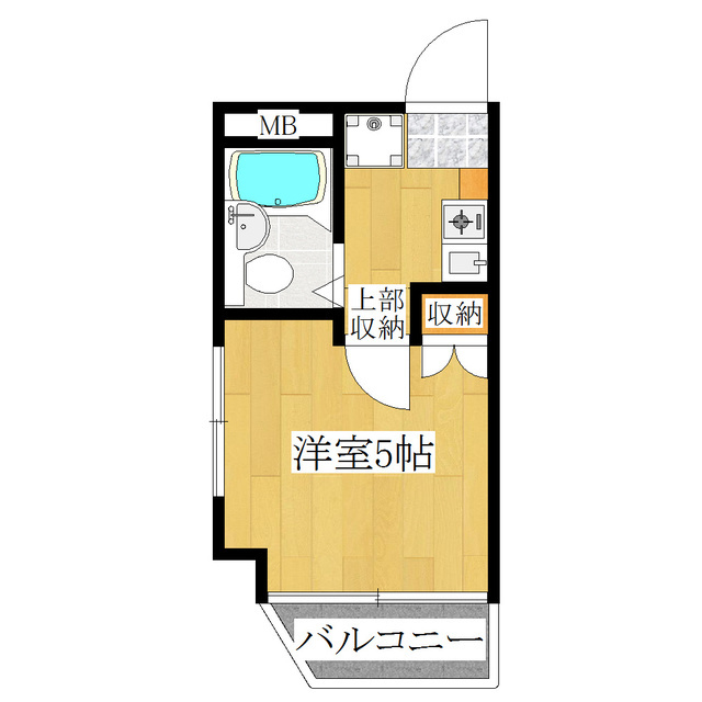 プライム王子神谷の間取り|２階の角部屋！きれいな室内です