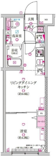 【間取り】 | ラフィスタ豪徳寺