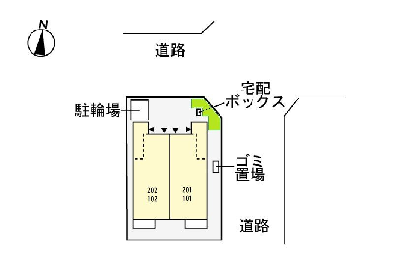 メゾンＴＯＭＯの駐車場