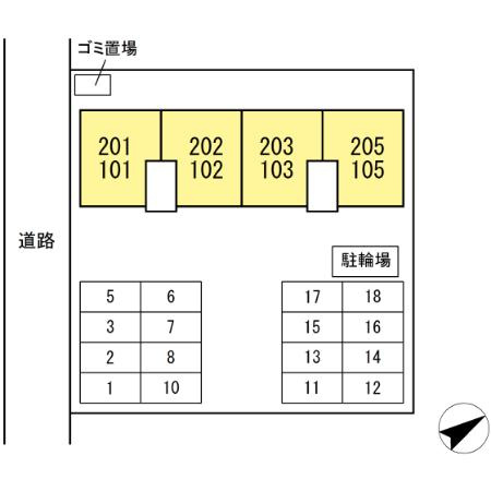 プリムヴェールの区画図