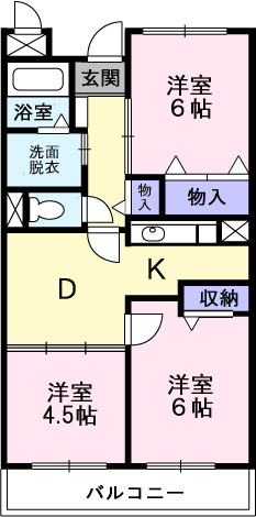 ブランドール板原の間取り