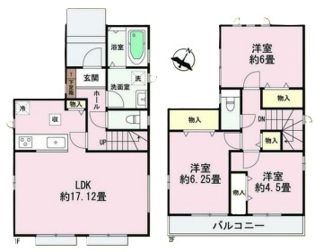 垂水区桃山台４丁目　新築戸建て　Aの間取り