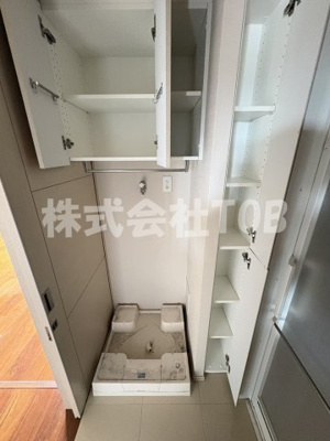 【その他】 | ライオンズ三鷹台　欅テラス | 洗濯機置き場※クリーニング完了前※