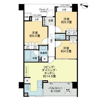 【間取り】 | ライオンズ三鷹台　欅テラス