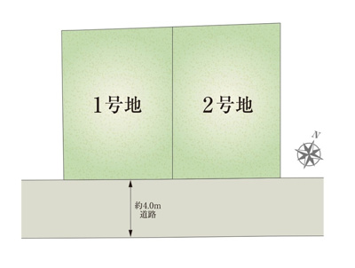 【区画図】 | 三島市寿町Ⅱ　新築一戸建て　1号棟