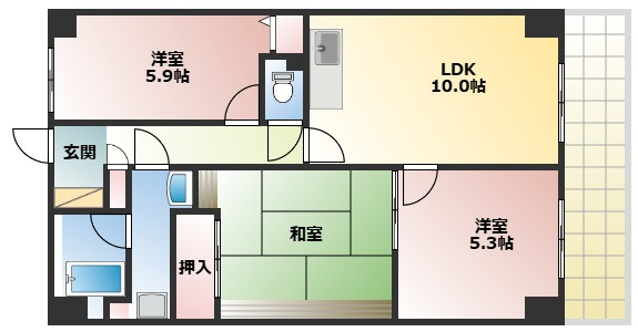 【間取り】 | グレーシア大西