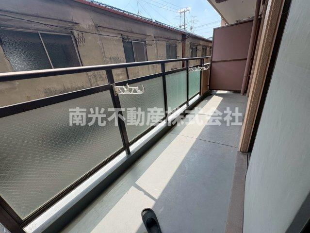 第２弥刀マンションのバルコニー