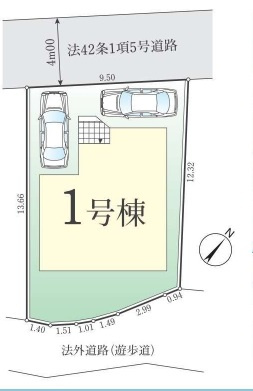 柏市東中新宿３丁目新築戸建（東中新宿２期）の区画図|区画配置図