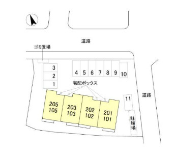 D-ROOM 天が岡の区画図