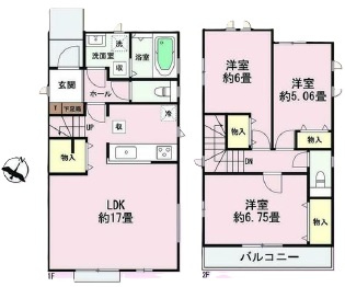 垂水区桃山台４丁目　新築戸建て　Bの間取り