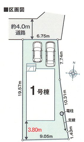 あきる野市下代継　新築戸建全1棟の区画図