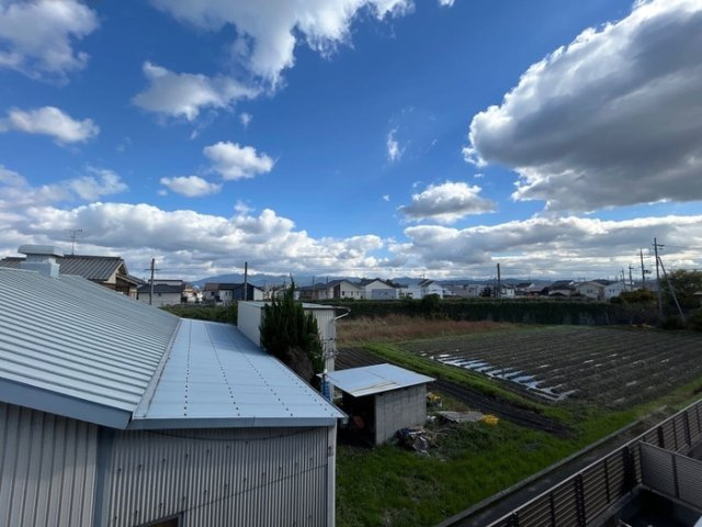 葛城市柿本のアパートの展望