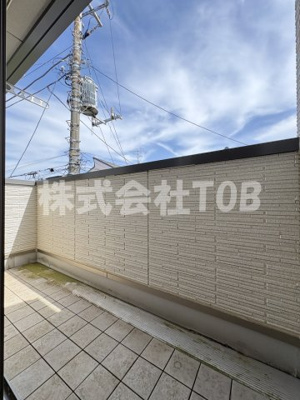 【バルコニー】 | 船橋１丁目貸家 | 2F　洋室6帖　バルコニー