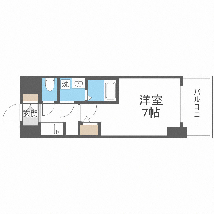 S-RESIDENCE難波大国町Unoの間取り