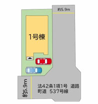 糟屋郡久山町大字久原８期　１号棟の区画図