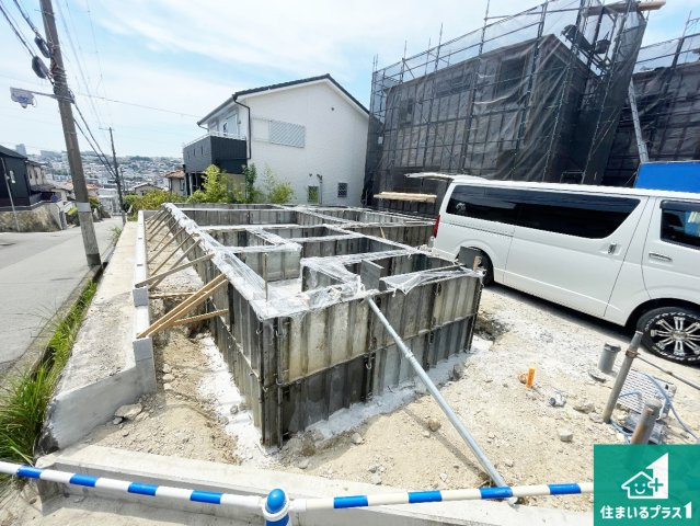 神戸市垂水区美山台　第1期　新築一戸建ての外観|周辺は落ち着いた街並みの住宅地！子育てがしやすい住環境です！まだ未完成ですが、現地でしかわからない事もございます。是非一度ご覧ください。