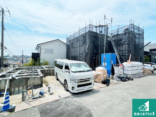神戸市垂水区美山台　第1期　新築一戸建ての外観|周辺は落ち着いた街並みの住宅地！子育てがしやすい住環境です！まだ未完成ですが、現地でしかわからない事もございます。是非一度ご覧ください。