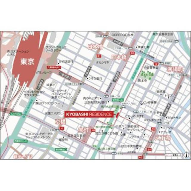 京橋レジデンスの地図
