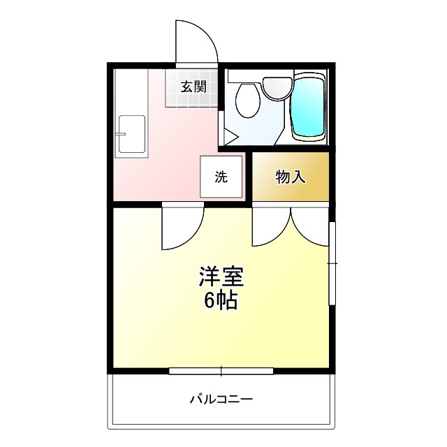 酒井コーポ２の間取り