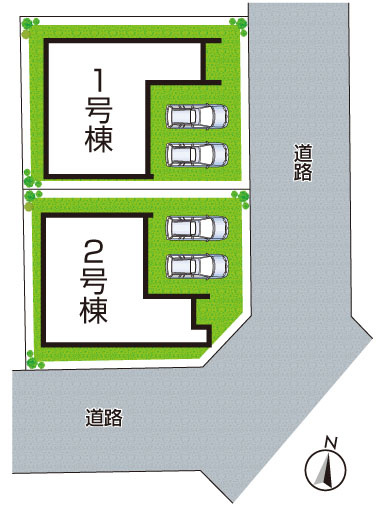 神戸市垂水区美山台　第1期　新築一戸建ての区画図|全2区画