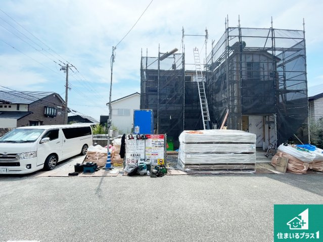 神戸市垂水区美山台　第1期　新築一戸建ての外観|周辺は落ち着いた街並みの住宅地！子育てがしやすい住環境です！まだ未完成ですが、現地でしかわからない事もございます。是非一度ご覧ください。