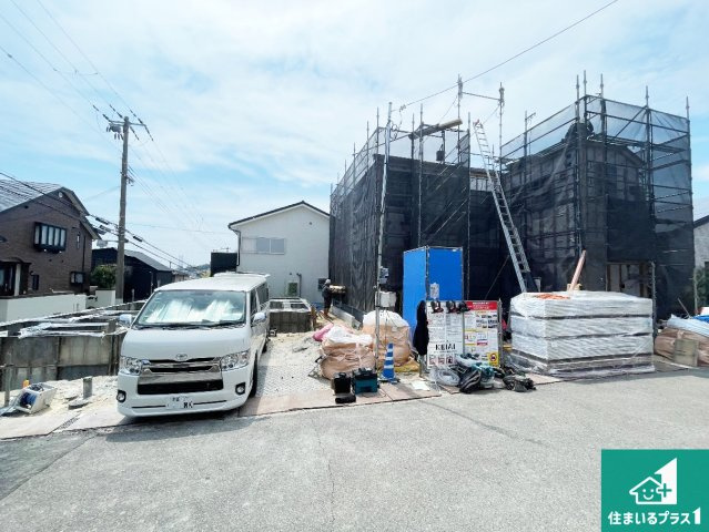 神戸市垂水区美山台　第1期　新築一戸建ての外観|周辺は落ち着いた街並みの住宅地！子育てがしやすい住環境です！まだ未完成ですが、現地でしかわからない事もございます。是非一度ご覧ください。