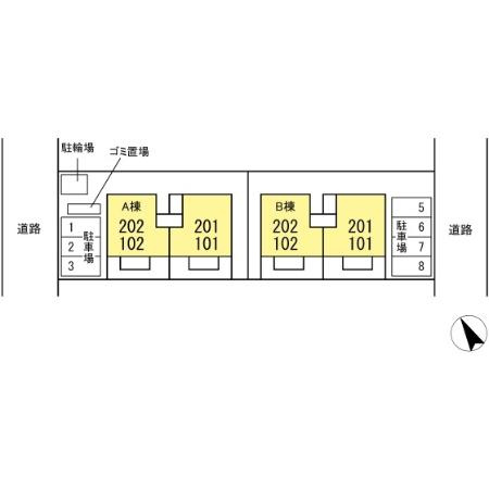 エミール・オガワ　Aの区画図