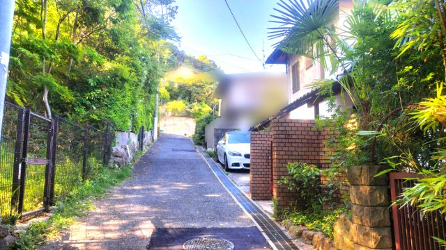 苦楽園二番町戸建の前面道路含む現地写真|前面道路含む現地写真です